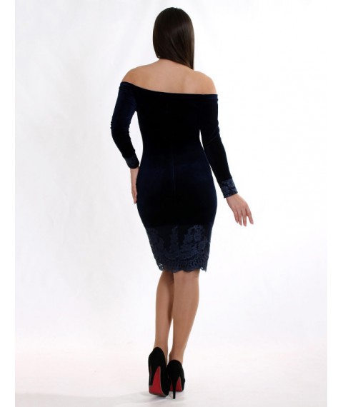 Платье женское тёмно-синее вечернее Modna KAZKA MKENP 0923