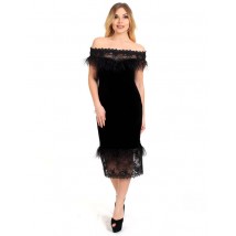 Платье женское чёрное  вечернее Modna KAZKA MKENP 0937 44