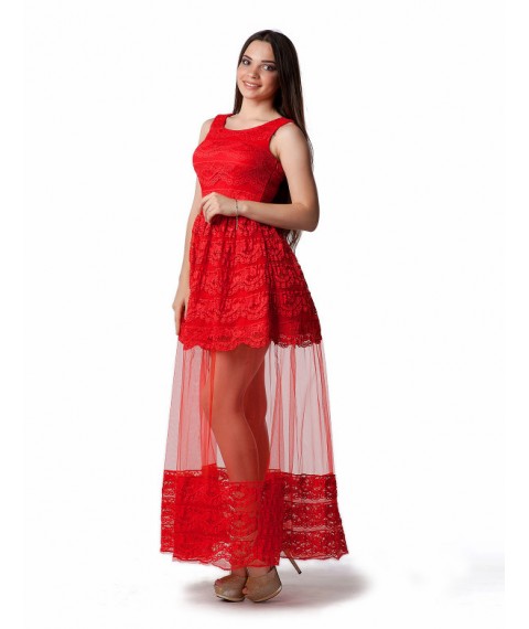 Платье женское красное вечернее Modna KAZKA MKENG2219