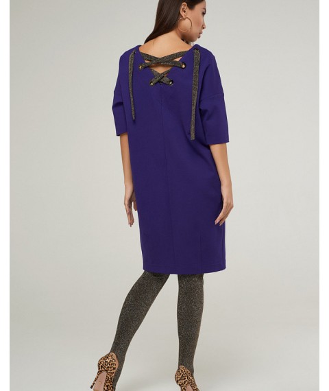 Платье-туника женское в стиле бохо фиолетовое Modna KAZKA Адель MKSH2242-1