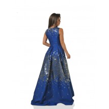 Платье женское синее вечернее Modna KAZKA MKENG2255-3