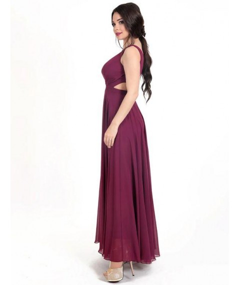 Платье женское вечернее фиолетовое длинное в пол Modna KAZKA MKENG3056