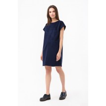 Женское платье дизайнерское синее на каждый день короткое мини Modna KAZKA MKRM1868-2
