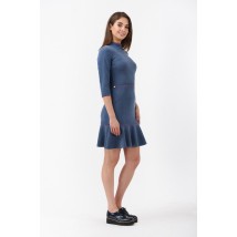 Женское дизайнерское платье синее короткое мини Modna KAZKA MKRM1840