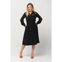 Коктейльное женское черное платье Modna KAZKA MKRMD1344-2 50