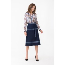 Женская юбка классическая синяя А-силуэта Modna KAZKA MKRM1844 44