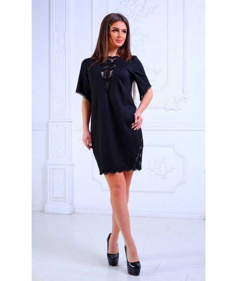 Короткое женское облегающие платье черное нарядное мини Modna KAZKA MKNP2064