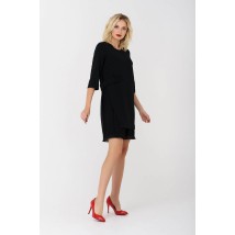 Женское дизайнерское маленькое чёрное платье прямое до колена Modna KAZKA MKRM2018 42