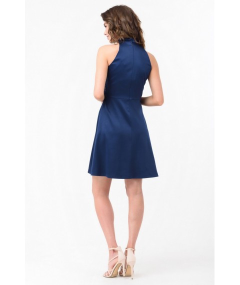 Женское коктейльное платье синее короткое Modna KAZKA MKRM1809-2