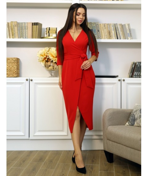 Платье женское красное вечернее Modna KAZKA MKENG2142-7 52