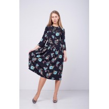 Платье женское чёрно-голубое Версаль Modna KAZKA MKPR9510P