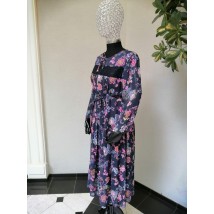 Платье женское фиолетовое в цветы Алина Modna KAZKA МКPR262