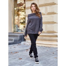 Брюки женские джинсовые черные Modna KAZKA Стамбул MKSH2359-2 44
