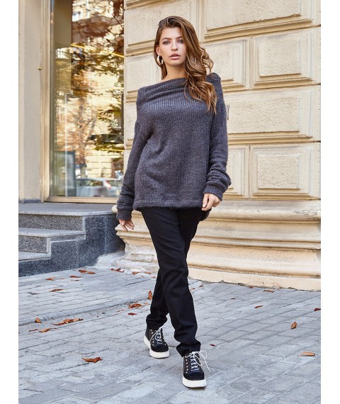 Брюки женские джинсовые черные Modna KAZKA Стамбул MKSH2359-2 44