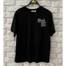 Женская футболка черная базовая Black MK1703 42