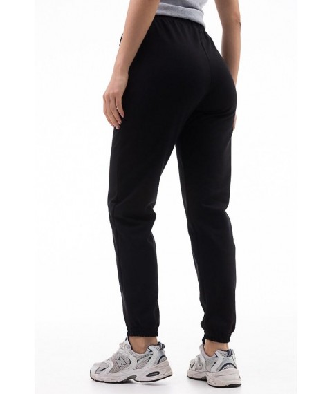 Спортивные штаны женские джоггеры черные Modna KAZKA MKAR32701-1