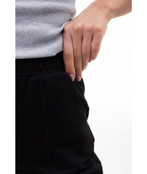 Спортивные штаны женские джоггеры черные Modna KAZKA MKAR32701-1