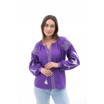 Вышиванка женская фиолетовая с ласточками Modna KAZKA MKAR46463-1 44