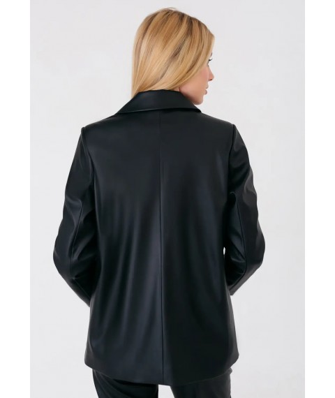 Пиджак женский кожаный черный Modna KAZKA MKBS6577