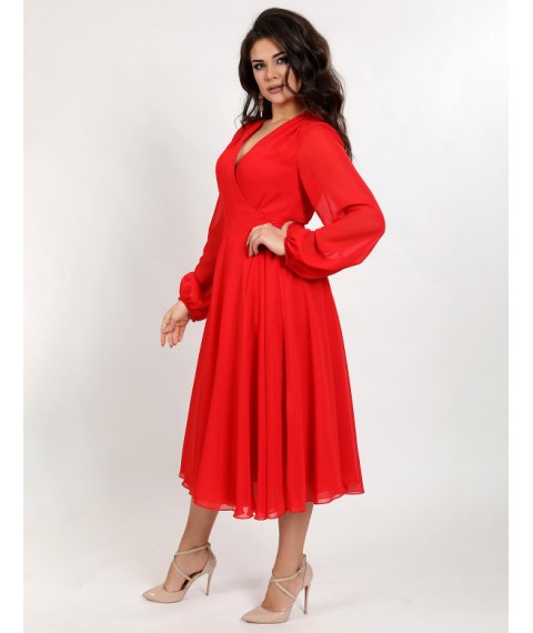 Платье женское красное вечернее Modna KAZKA MKENG3110 48