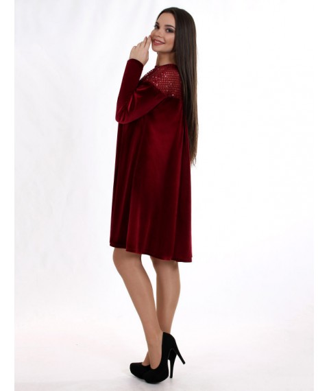 Платье женское бордовое вечернее Modna KAZKA MKENP 0908 44