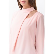 Женская блуза розовая базовая однотонная Modna KAZKA MKRM1843 40