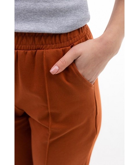 Спортивные штаны женские джоггеры терракотовые Modna KAZKA MKAR32701-2 42