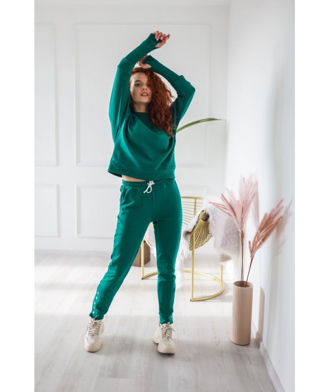 Спортивный костюм женский зеленый Modna KAZKA MKSB006-2 46