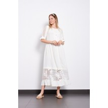 Платье женское летнее миди белое Modna KAZKA Мелания MKPR2526 56