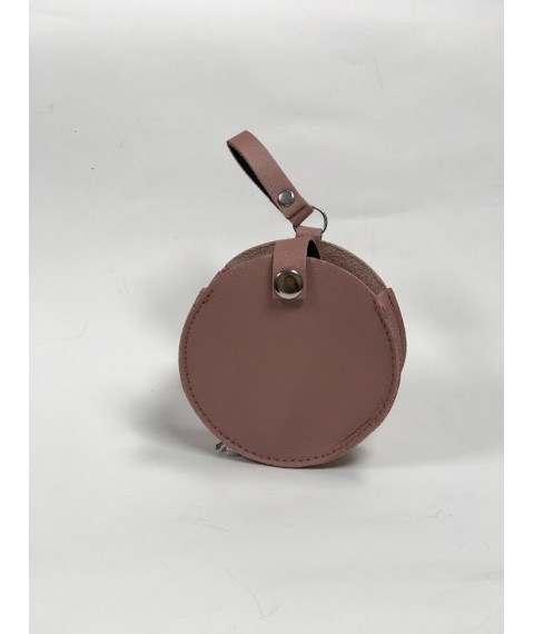 Поясная сумка женская круглая из экокожи розовая Modna KAZKA MKАП-567-3