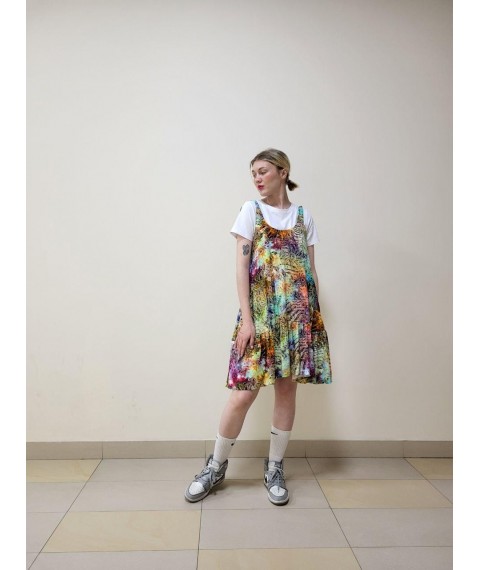 Сарафан женский летний цветной абстракция Modna KAZKA MKRMD2304-1-21DD