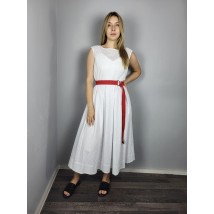 Платье женское из прошвы белое Modna KAZKA Лиа MKSN2272-04