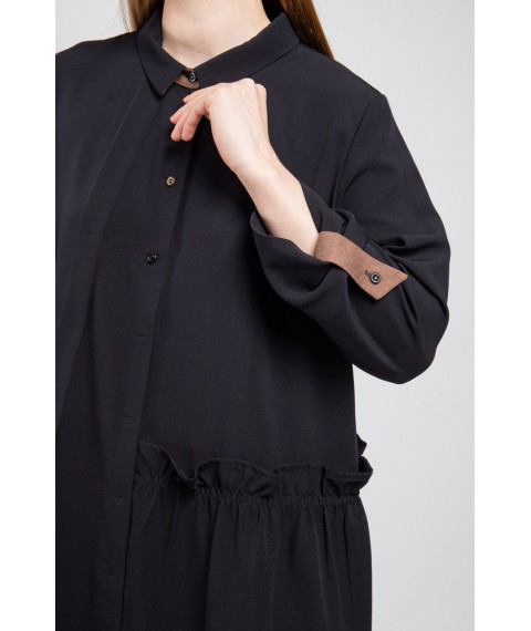 Платье женское черное дизайнерское Глория Modna KAZKA MKPR783-1