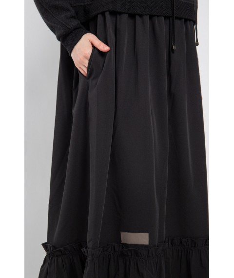 Платье женское миди черное Даша Modna KAZKA MKPR2118-1 52