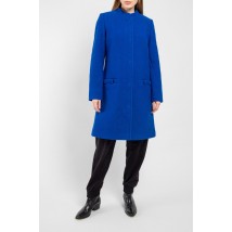 Женское пальто шерстяное дизайнерское синее Modna KAZKA МKFL-1010 46