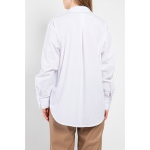 Рубашка женская базовая белая Modna KAZKA MKLN849-2