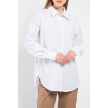 Рубашка женская базовая белая Modna KAZKA MKLN849-2