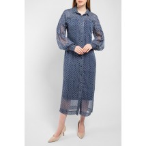 Платье шелковое синие дизайнерское миди Modna KAZKA Татьяна MKPR1121-20