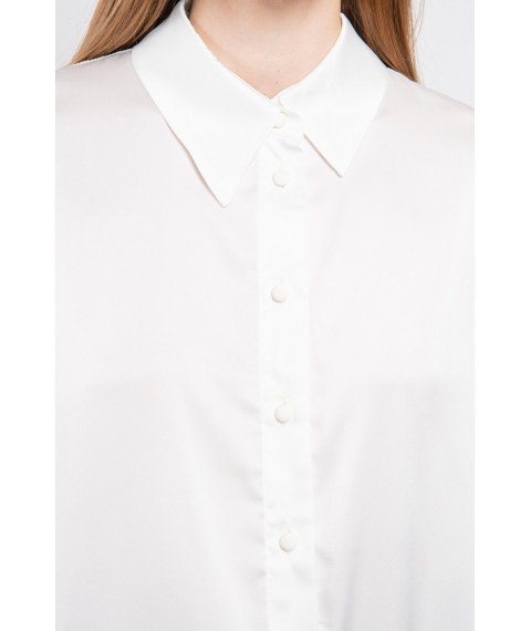 Рубашка женская базовая с пуговицами молочная Modna KAZKA MKSN2273/1-01