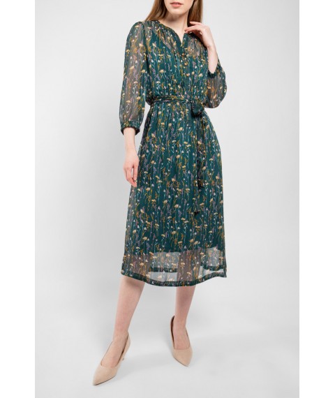 Платье женское зеленое дизайнерское Дженифер Modna KAZKA MKPR1120-20