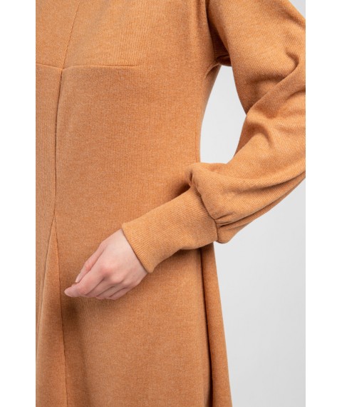 Платье женское шерстяное миди дизайнерское зимнее Карамель Modna KAZKA  MKPR0409-1