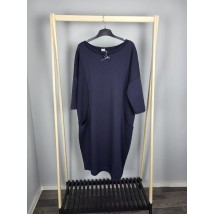 Платье женское базовое демисезонное миди синее Modna KAZKA Коди MKSH2281-2 46