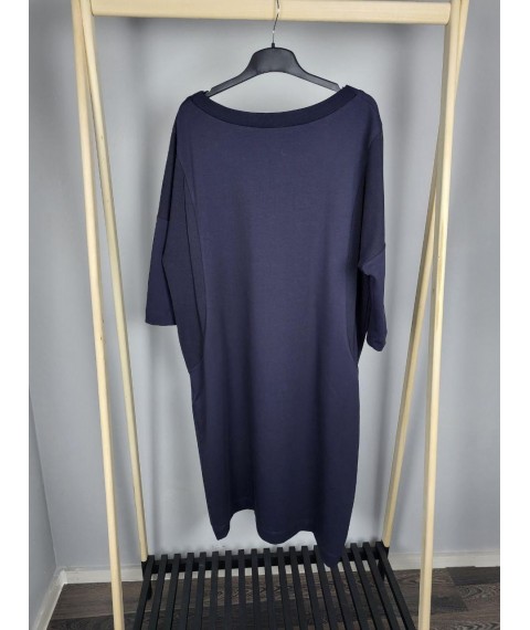 Платье женское базовое демисезонное миди синее Modna KAZKA Коди MKSH2281-2