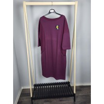 Платье женское базовое демисезонное миди фиолетовое "Коди" Modna KAZKA MKSH2281-1 50