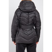 Куртка женская короткая трендовая черная Modna KAZKA MKARAY29-1 40