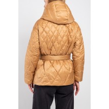 Куртка женская стеганая короткая трендовая кемел Modna KAZKA MKASAY23-3 40