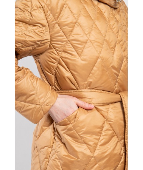 Куртка женская стеганая короткая трендовая кемел Modna KAZKA MKASAY23-3 48