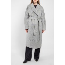 Пальто женское длинное серое Modna KAZKA MKCR911 44