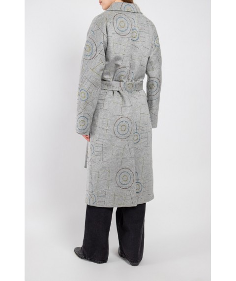 Пальто женское длинное серое Modna KAZKA MKCR911 48