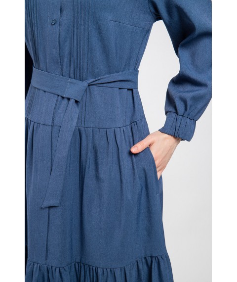 Платье женское миди синее Марианна Modna KAZKA MKPR2109-1 48